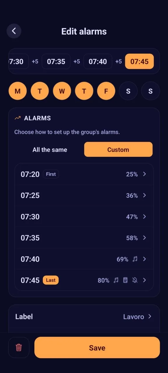 Every alarm, exactly how you want it