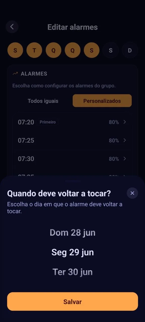 Programe com antecedência, ou pause por uns dias